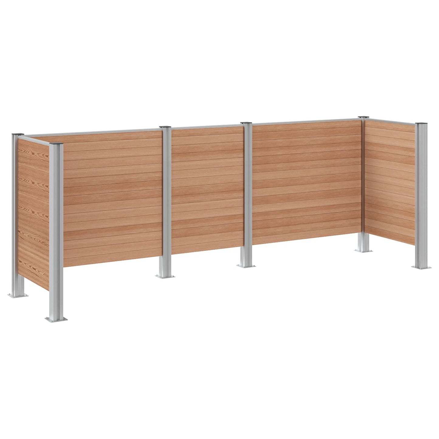 Recinzione Contenitore per Rifiuti Marrone 315 x 85 x 115 cm | homemem39