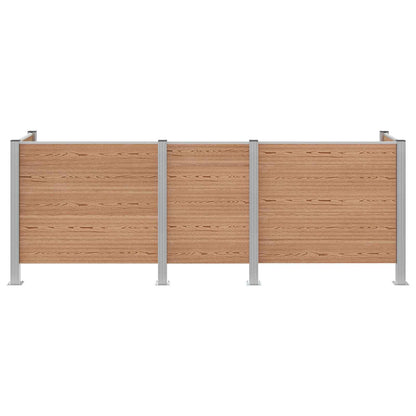 Recinzione Contenitore per Rifiuti Marrone 315 x 85 x 115 cm | homemem39