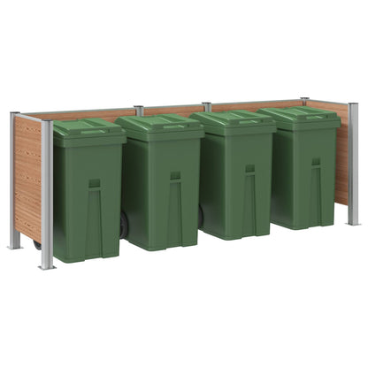Recinzione Contenitore per Rifiuti Marrone 315 x 85 x 115 cm | homemem39