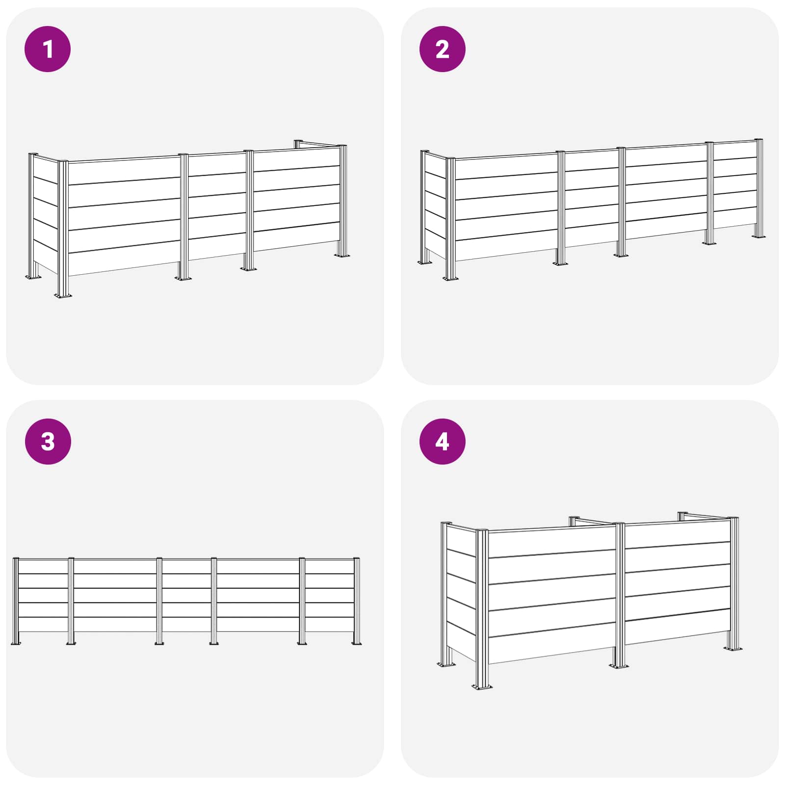 Recinzione Contenitore per Rifiuti Marrone 315 x 85 x 115 cm | homemem39