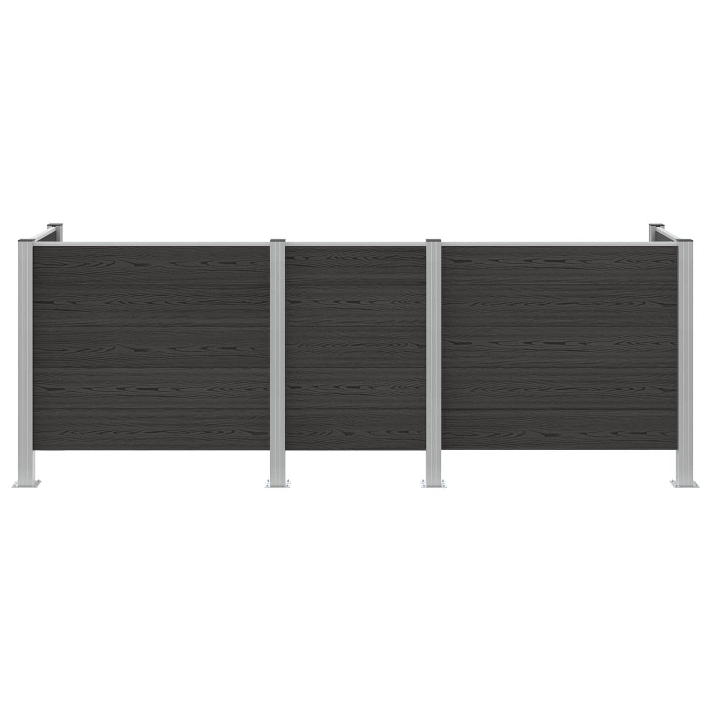Recinzione Contenitore per Rifiuti Grigio 315 x 85 x 115 cm | homemem39