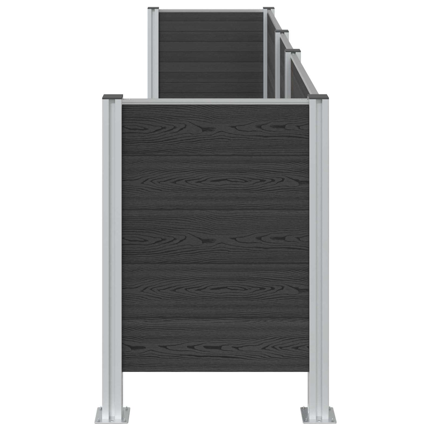 Recinzione Contenitore per Rifiuti Grigio 315 x 85 x 115 cm | homemem39