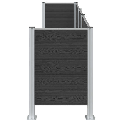 Recinzione Contenitore per Rifiuti Grigio 315 x 85 x 115 cm | homemem39