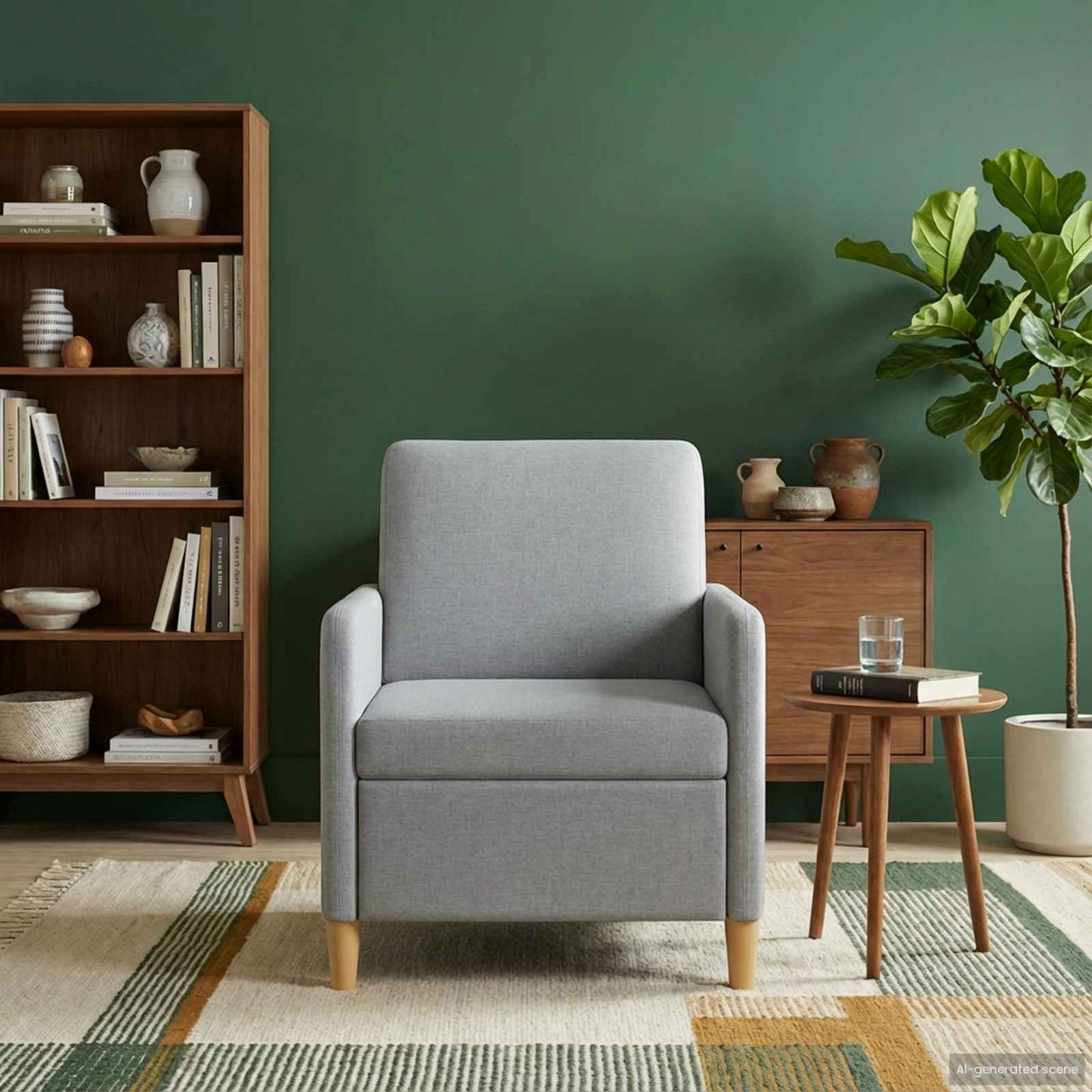 Divano con Storage Grigio Chiaro 72 x 78 x 87 cm Poliestere | homemem39