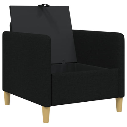 Divano con Storage Nero 72 x 78 x 87 cm Poliestere | homemem39