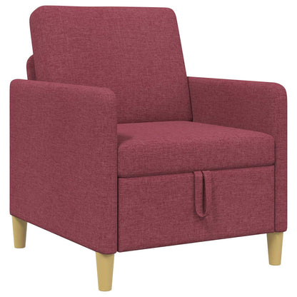 Divano con Storage Rosso Vino 72 x 78 x 87 cm Poliestere | homemem39