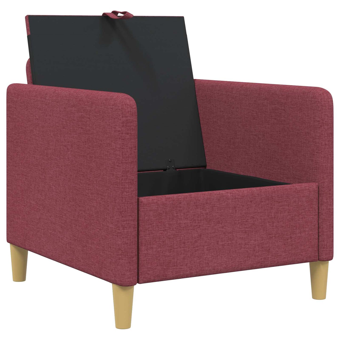 Divano con Storage Rosso Vino 72 x 78 x 87 cm Poliestere | homemem39