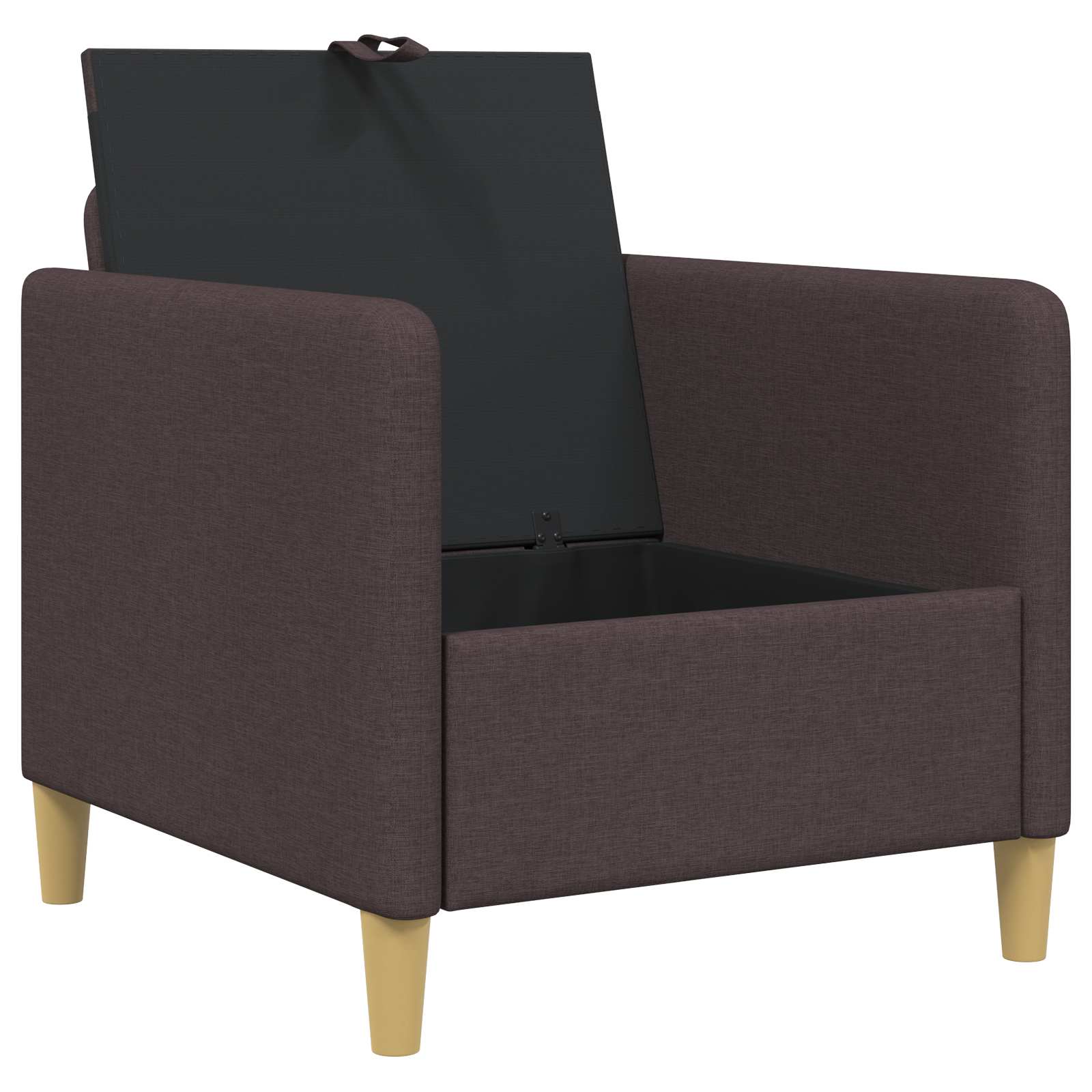 Divano con Storage Marrone Scuro 72 x 78 x 87 cm Poliestere | homemem39