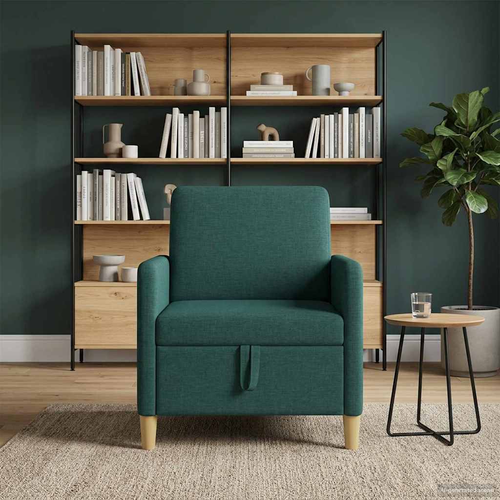 Divano con Storage Verde Scuro 72 x 78 x 87 cm Poliestere | homemem39