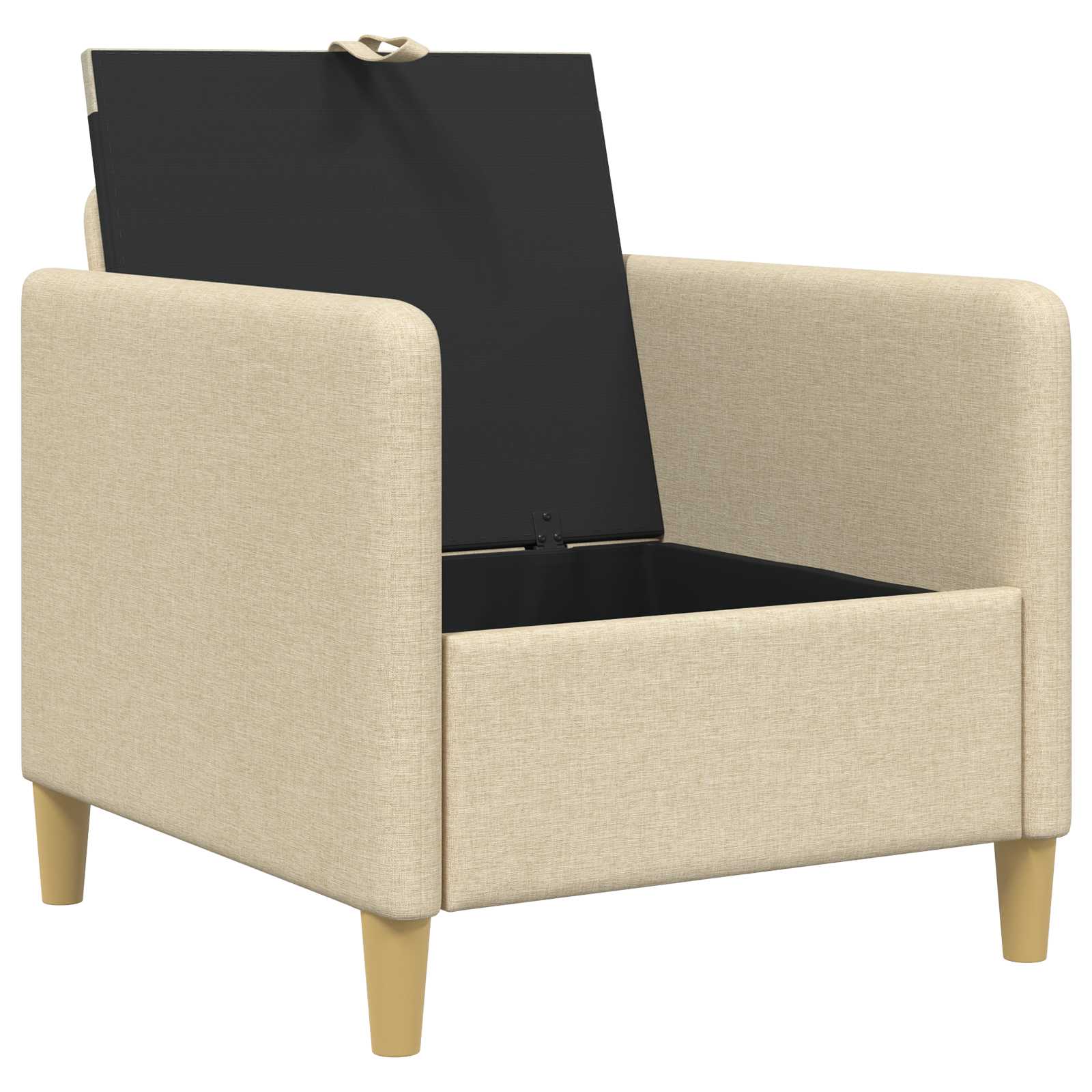 Divano con Storage Crema 72 x 78 x 87 cm Poliestere | homemem39