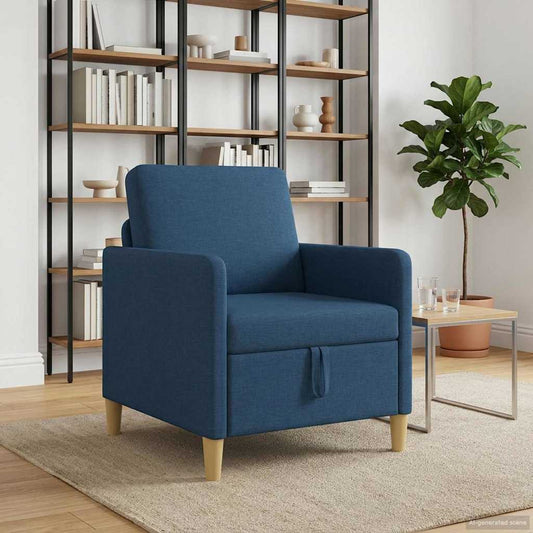 Divano con Storage Blu 72 x 78 x 87 cm Poliestere | homemem39