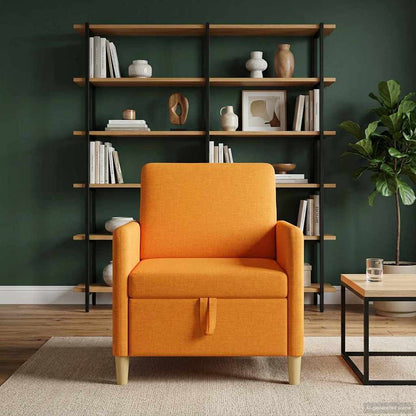 Divano con Storage Giallo Scuro 72 x 78 x 87 cm Poliestere | homemem39