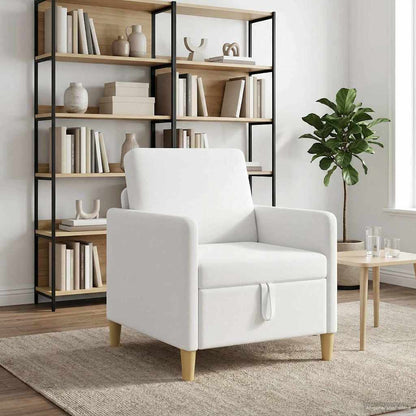 Divano con Storage Bianco 72 x 78 x 87 cm Poliestere | homemem39