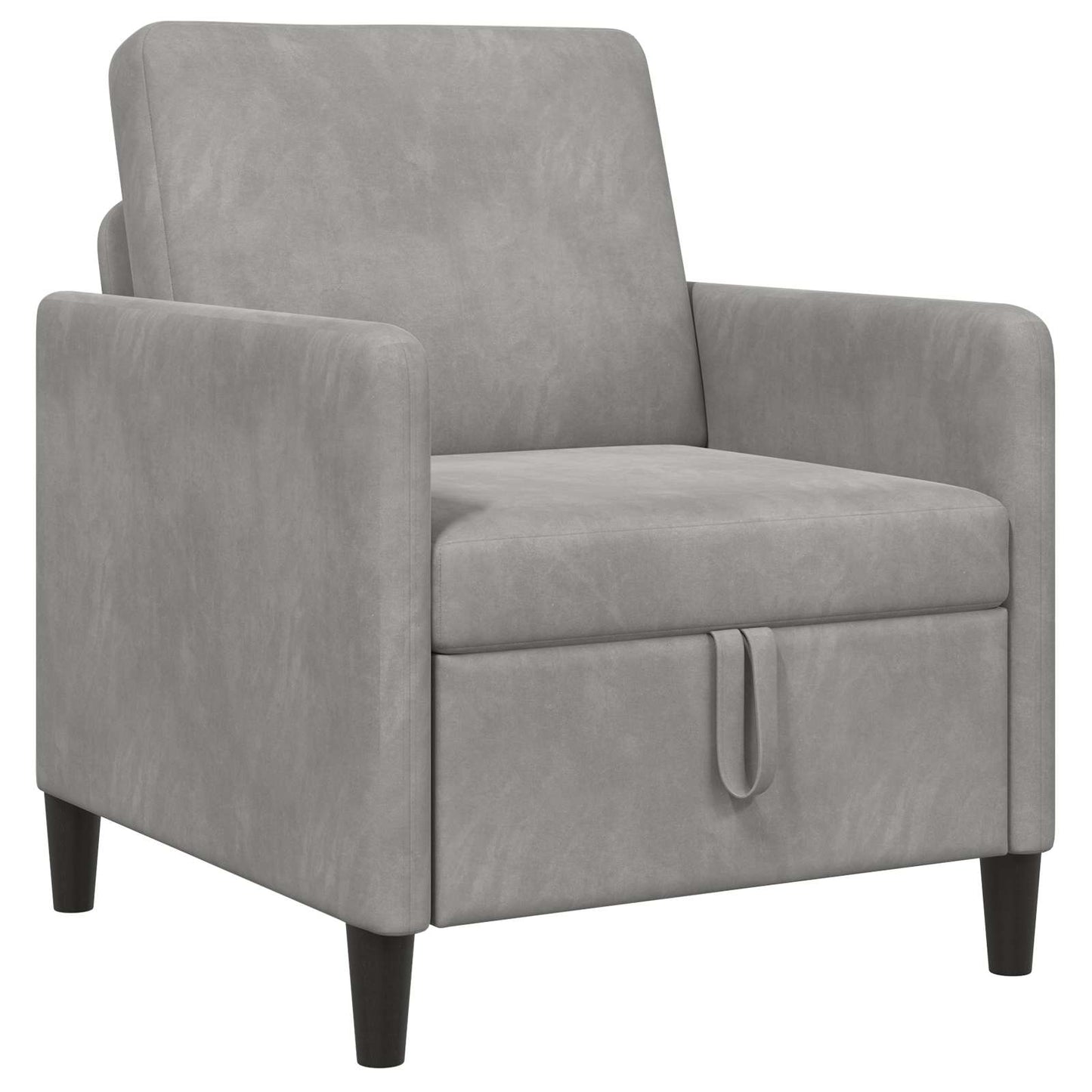 Divano con Storage Grigio Chiaro 72 x 78 x 87 cm Poliestere | homemem39
