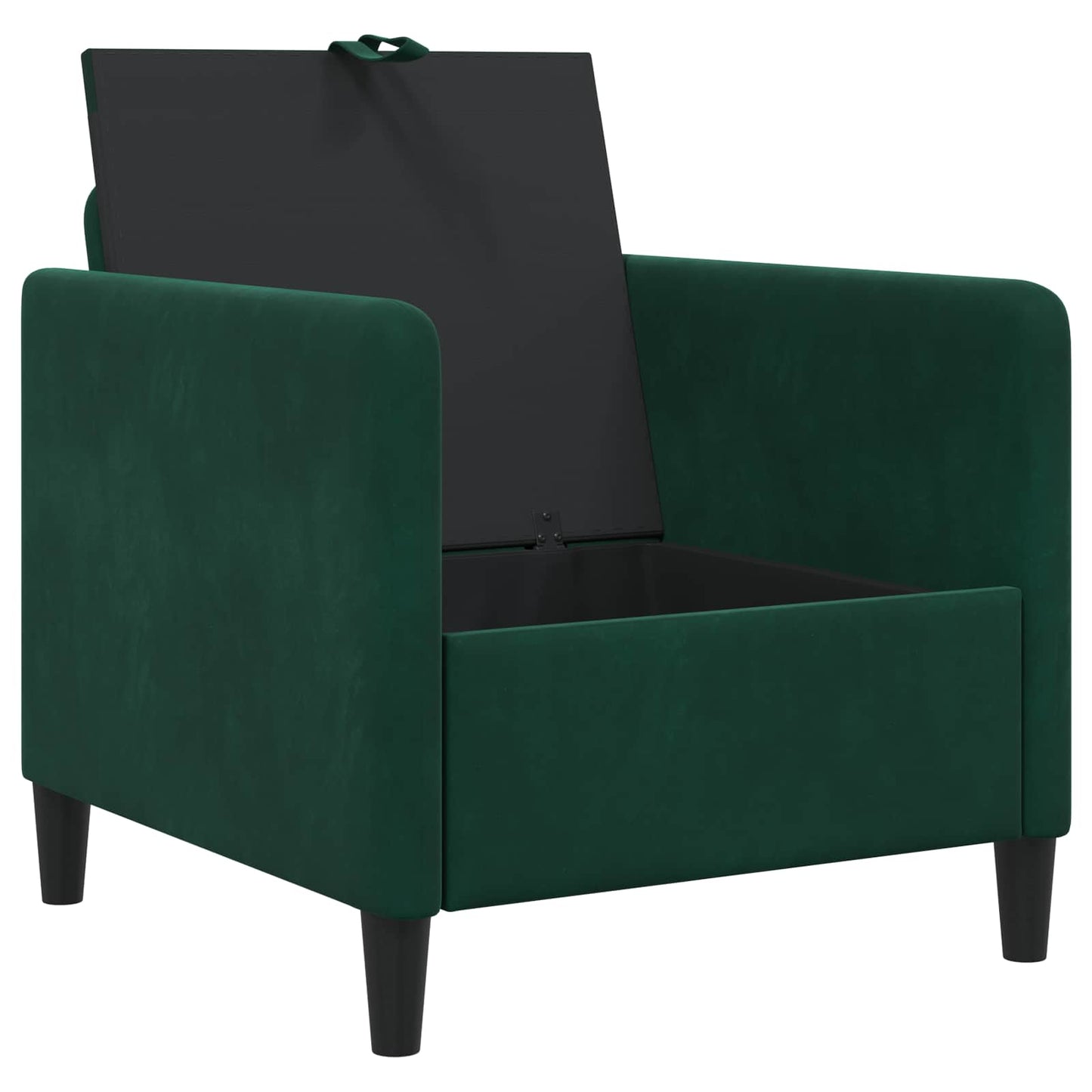 Divano con Storage Verde Scuro 72 x 78 x 87 cm Poliestere | homemem39