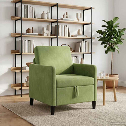 Divano con Storage Verde chiaro 72 x 78 x 87 cm Poliestere | homemem39