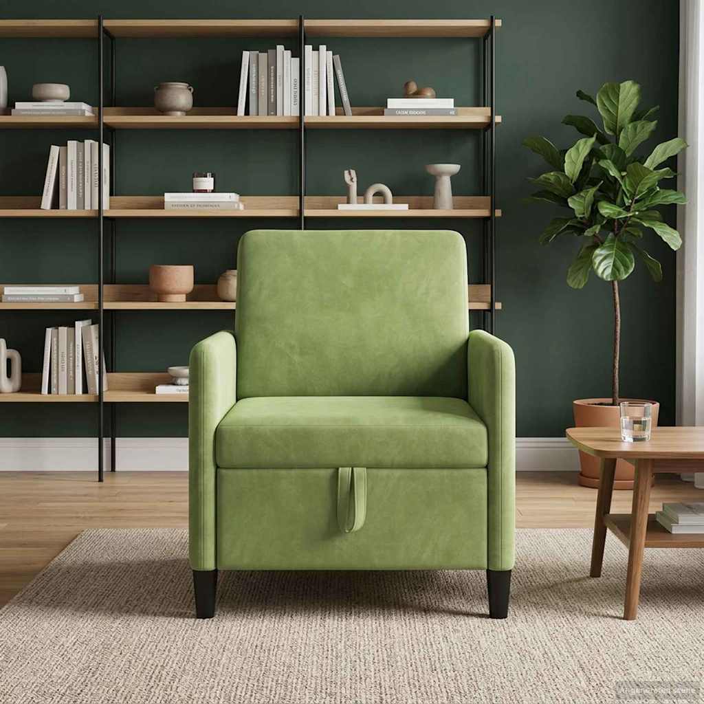 Divano con Storage Verde chiaro 72 x 78 x 87 cm Poliestere | homemem39