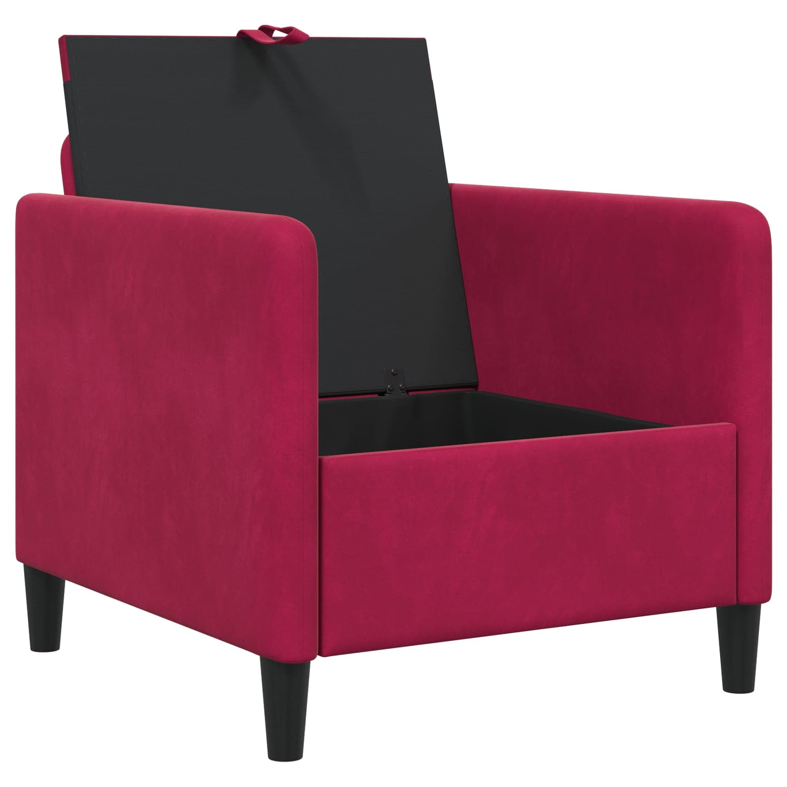 Divano con Storage Rosso Vino 72 x 78 x 87 cm Poliestere | homemem39