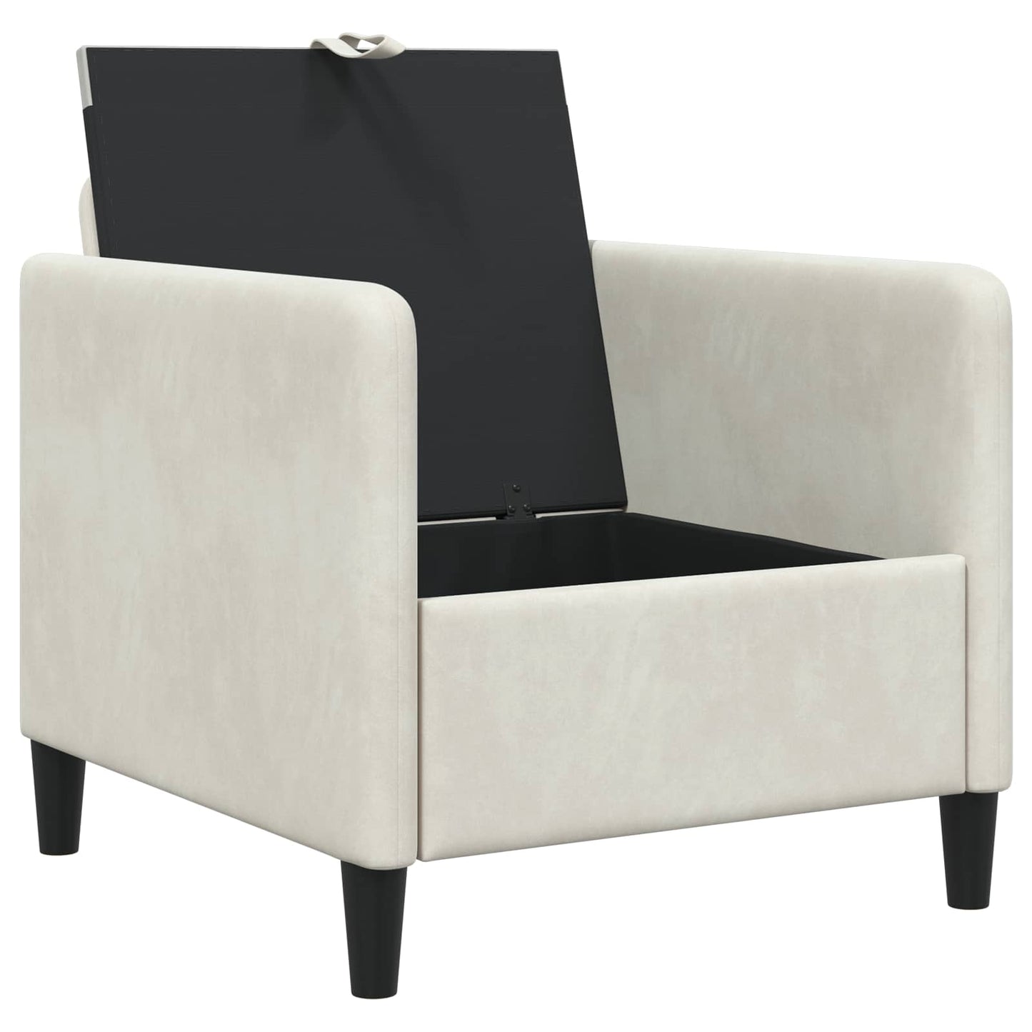 Divano con Storage Crema 72 x 78 x 87 cm Poliestere | homemem39