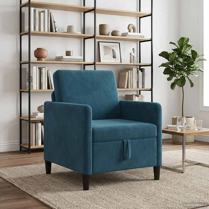 Divano con Storage Blu 72 x 78 x 87 cm Poliestere | homemem39