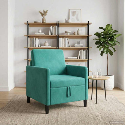 Divano con Storage Turchese 72 x 78 x 87 cm Poliestere | homemem39