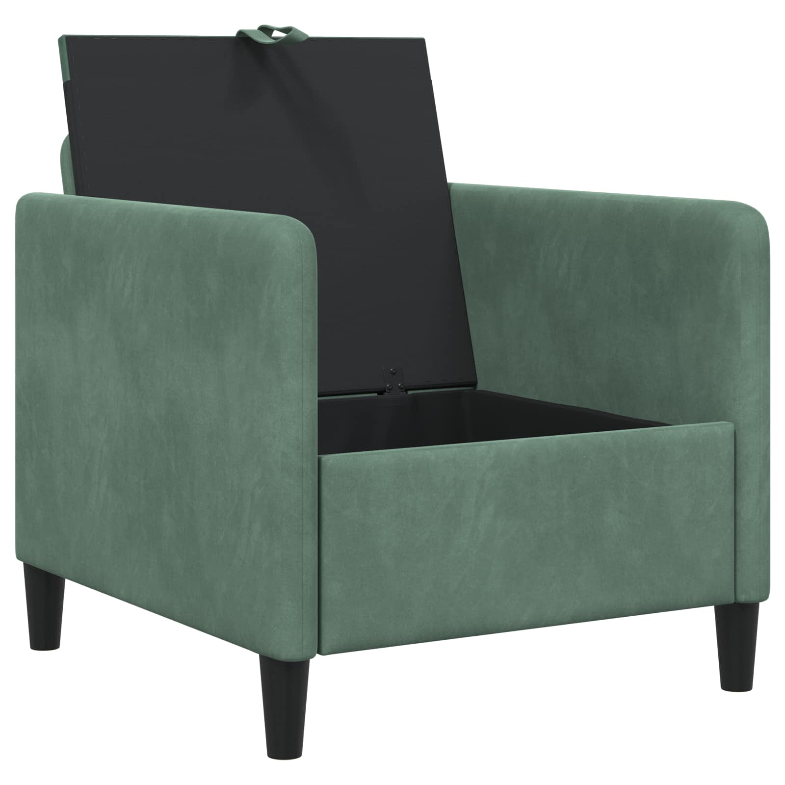 Divano con Storage Verde Mare 72 x 78 x 87 cm Poliestere | homemem39