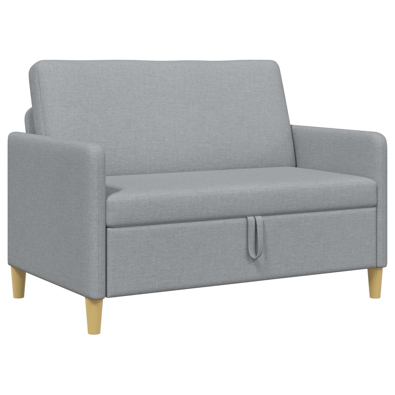 Divano con Storage Grigio Chiaro 122 x 78 x 87 cm Poliestere | homemem39