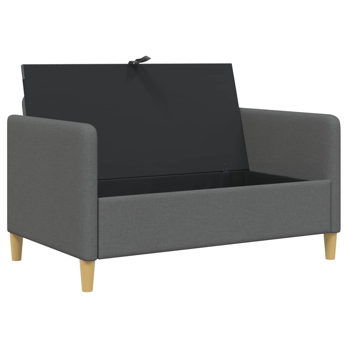 Divano con Storage Grigio Scuro 122 x 78 x 87 cm Poliestere | homemem39