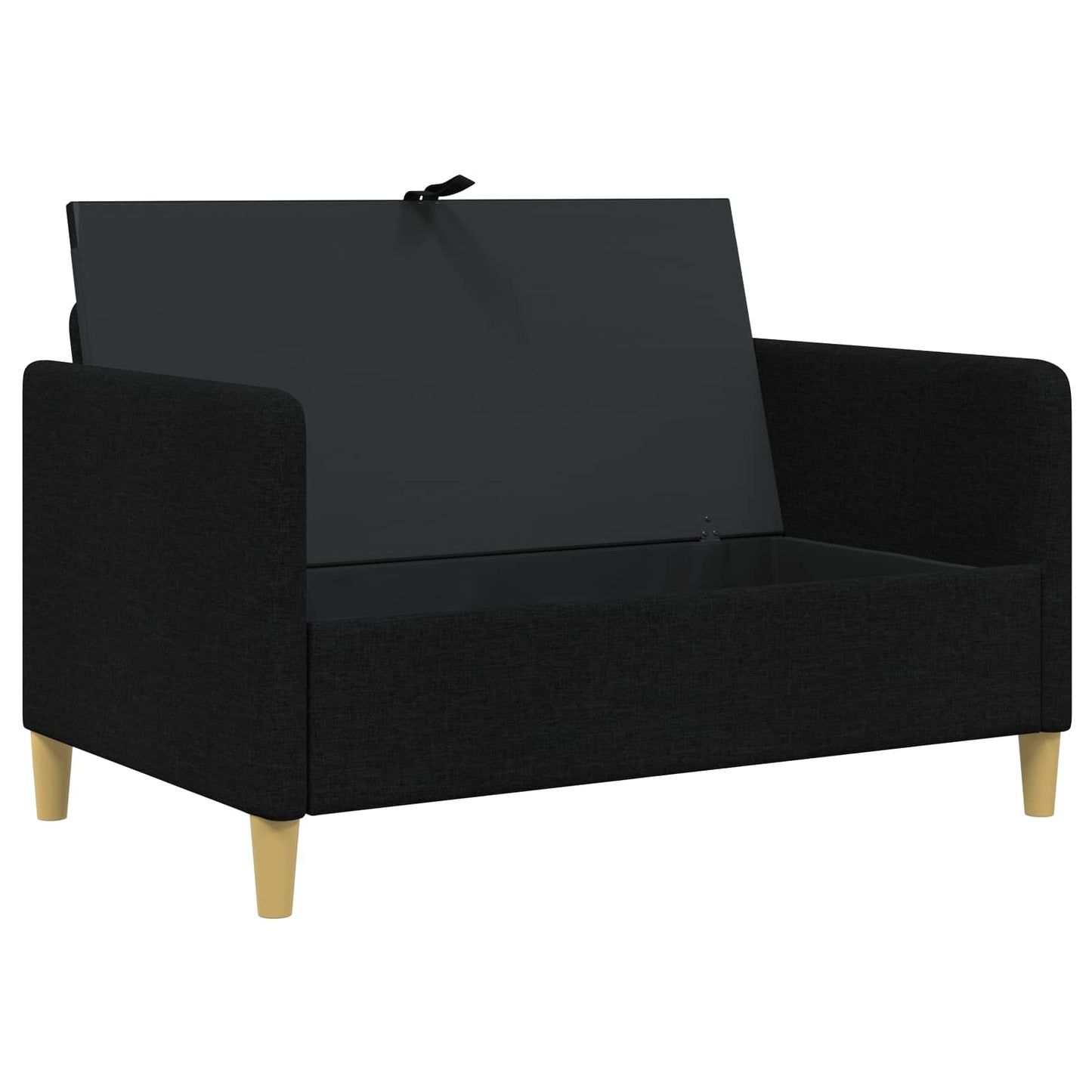 Divano con Storage Nero 122 x 78 x 87 cm Poliestere | homemem39