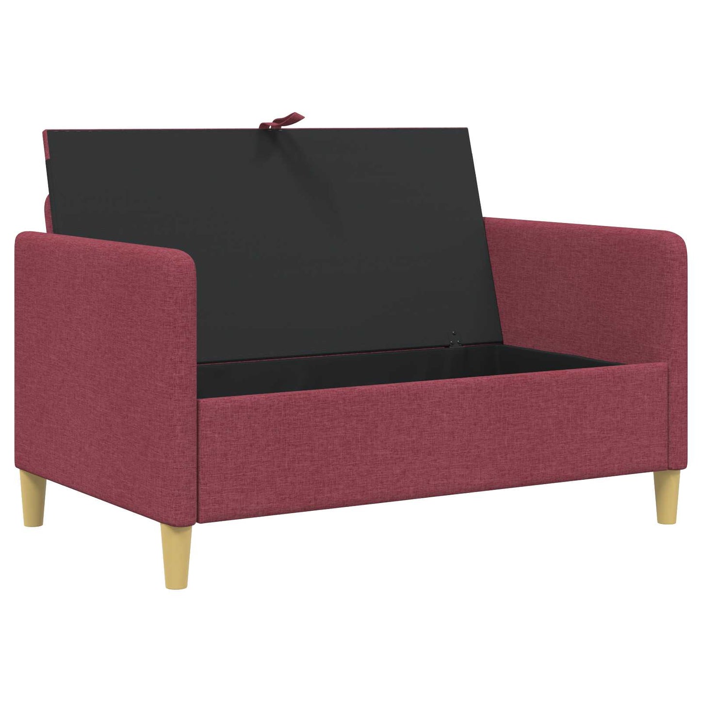 Divano con Storage Rosso Vino 122 x 78 x 87 cm Poliestere | homemem39