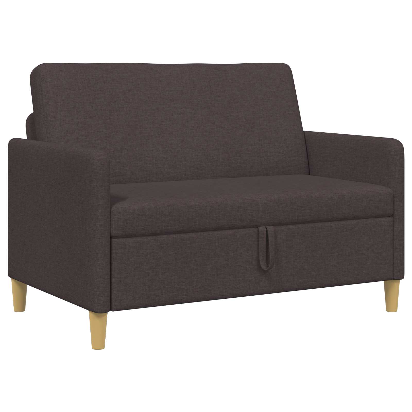 Divano con Storage Marrone Scuro 122 x 78 x 87 cm Poliestere | homemem39