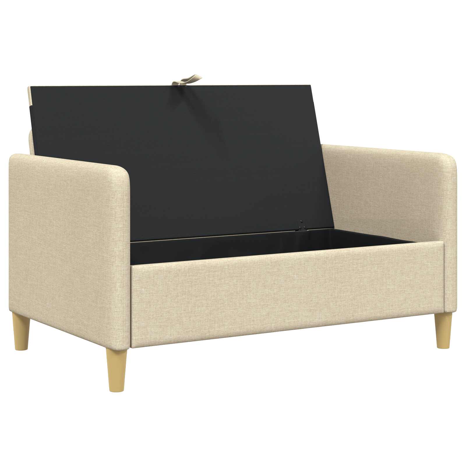 Divano con Storage Crema 122 x 78 x 87 cm Poliestere | homemem39
