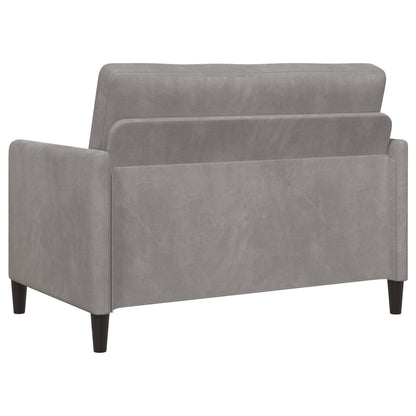 Divano con Storage Grigio Chiaro 122 x 78 x 87 cm Poliestere | homemem39