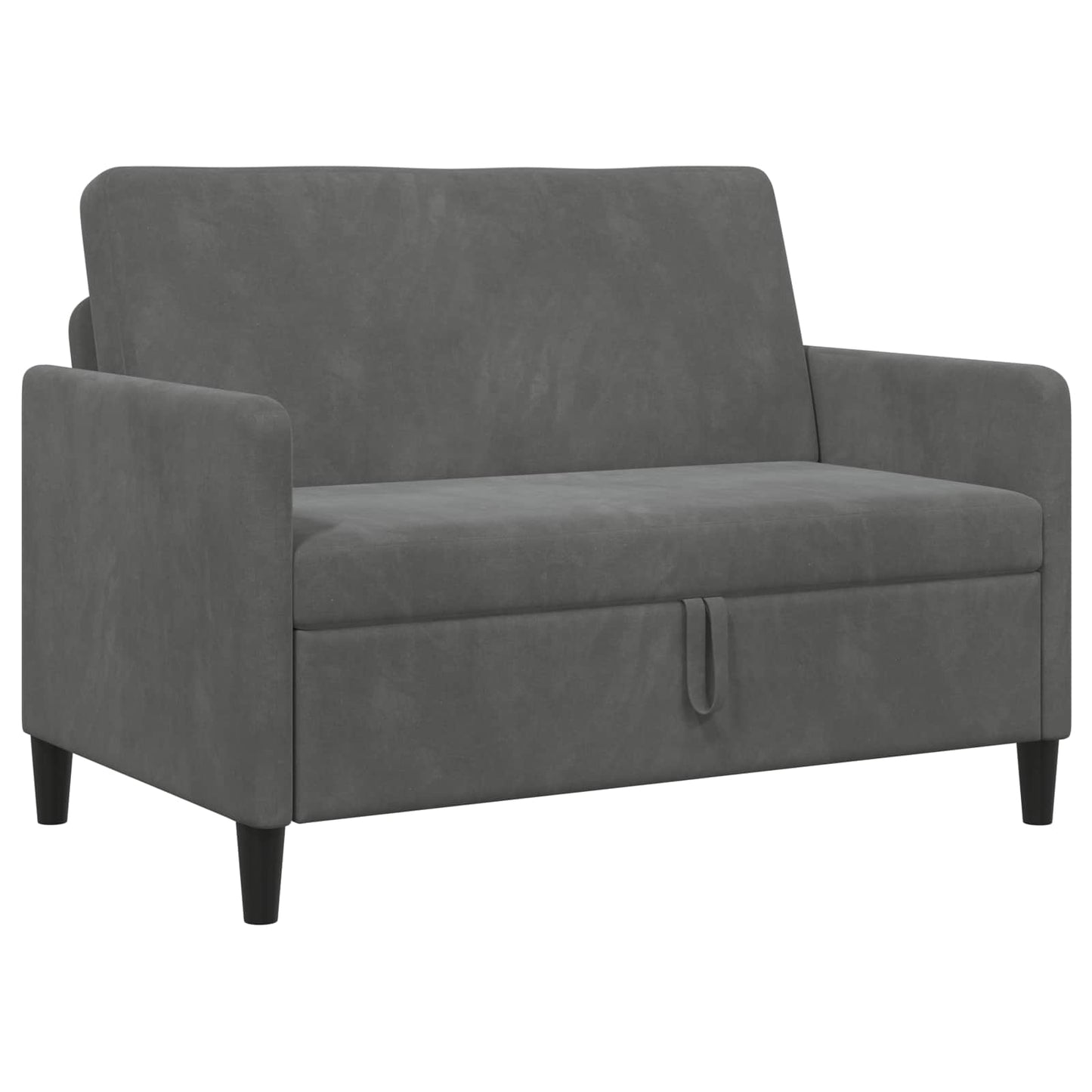 Divano con Storage Grigio Scuro 122 x 78 x 87 cm Poliestere | homemem39