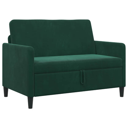 Divano con Storage Verde Scuro 122 x 78 x 87 cm Poliestere | homemem39