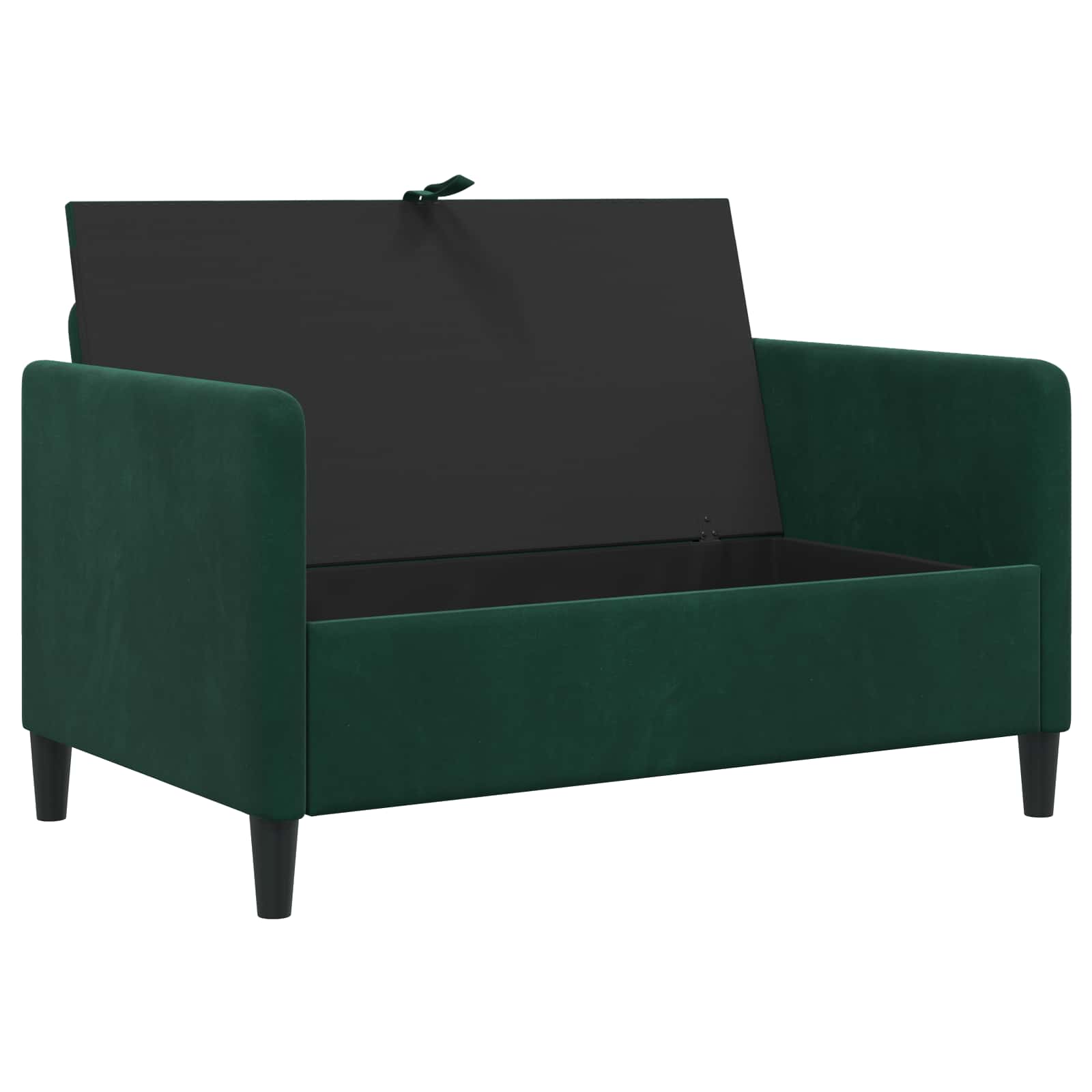 Divano con Storage Verde Scuro 122 x 78 x 87 cm Poliestere | homemem39
