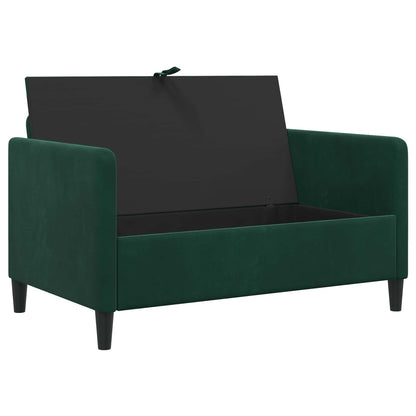 Divano con Storage Verde Scuro 122 x 78 x 87 cm Poliestere | homemem39