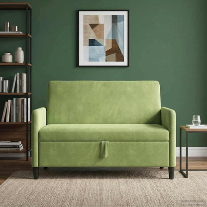 Divano con Storage Verde chiaro 122 x 78 x 87 cm Poliestere | homemem39