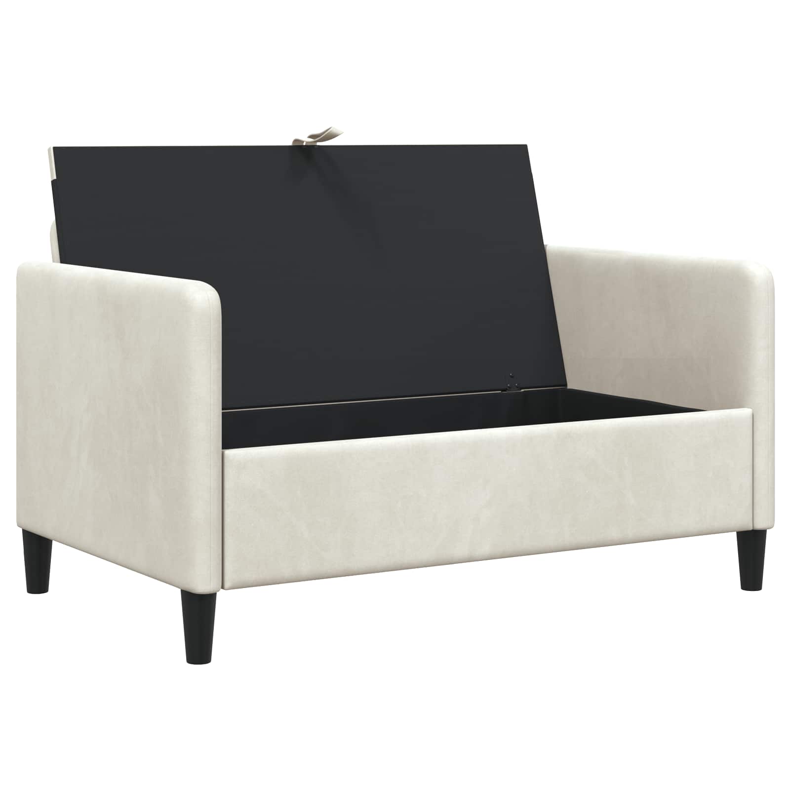 Divano con Storage Crema 122 x 78 x 87 cm Poliestere | homemem39