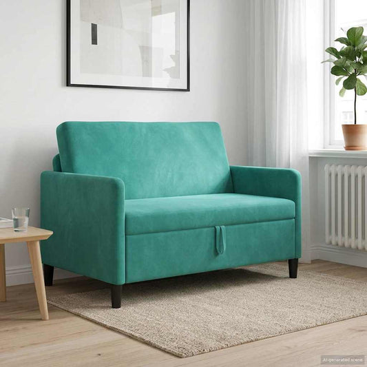 Divano con Storage Turchese 122 x 78 x 87 cm Poliestere | homemem39