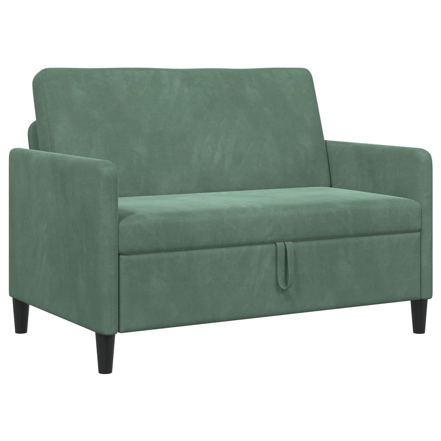 Divano con Storage Verde Mare 122 x 78 x 87 cm Poliestere | homemem39