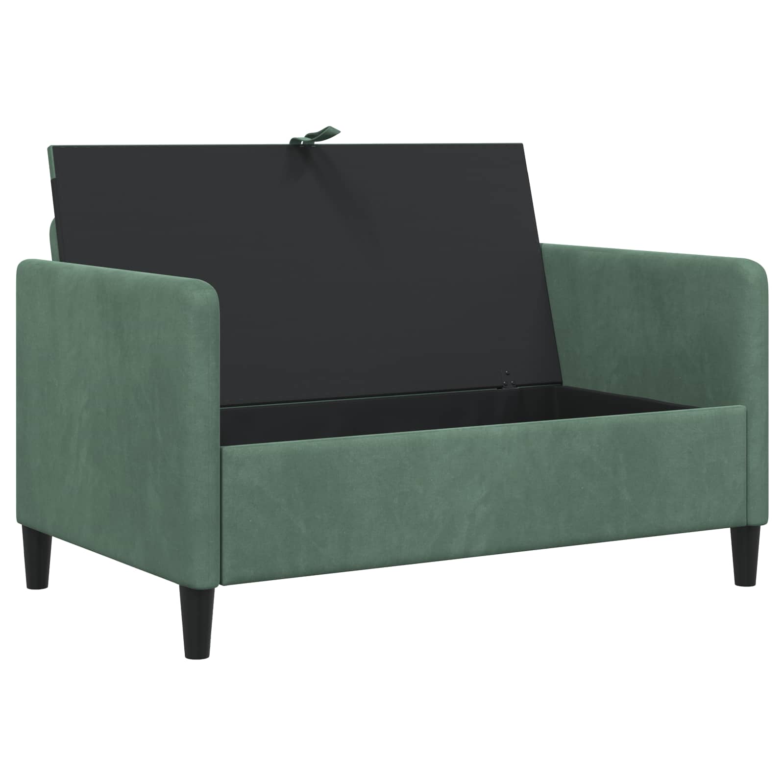 Divano con Storage Verde Mare 122 x 78 x 87 cm Poliestere | homemem39