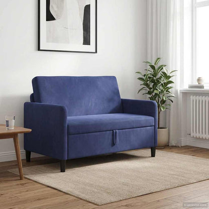 Divano con Storage Blu Polizia 122 x 78 x 87 cm Poliestere | homemem39