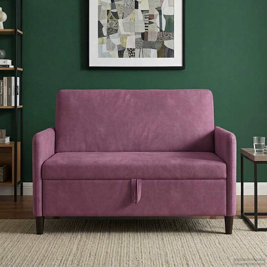 Divano con Storage Viola 122 x 78 x 87 cm Poliestere | homemem39