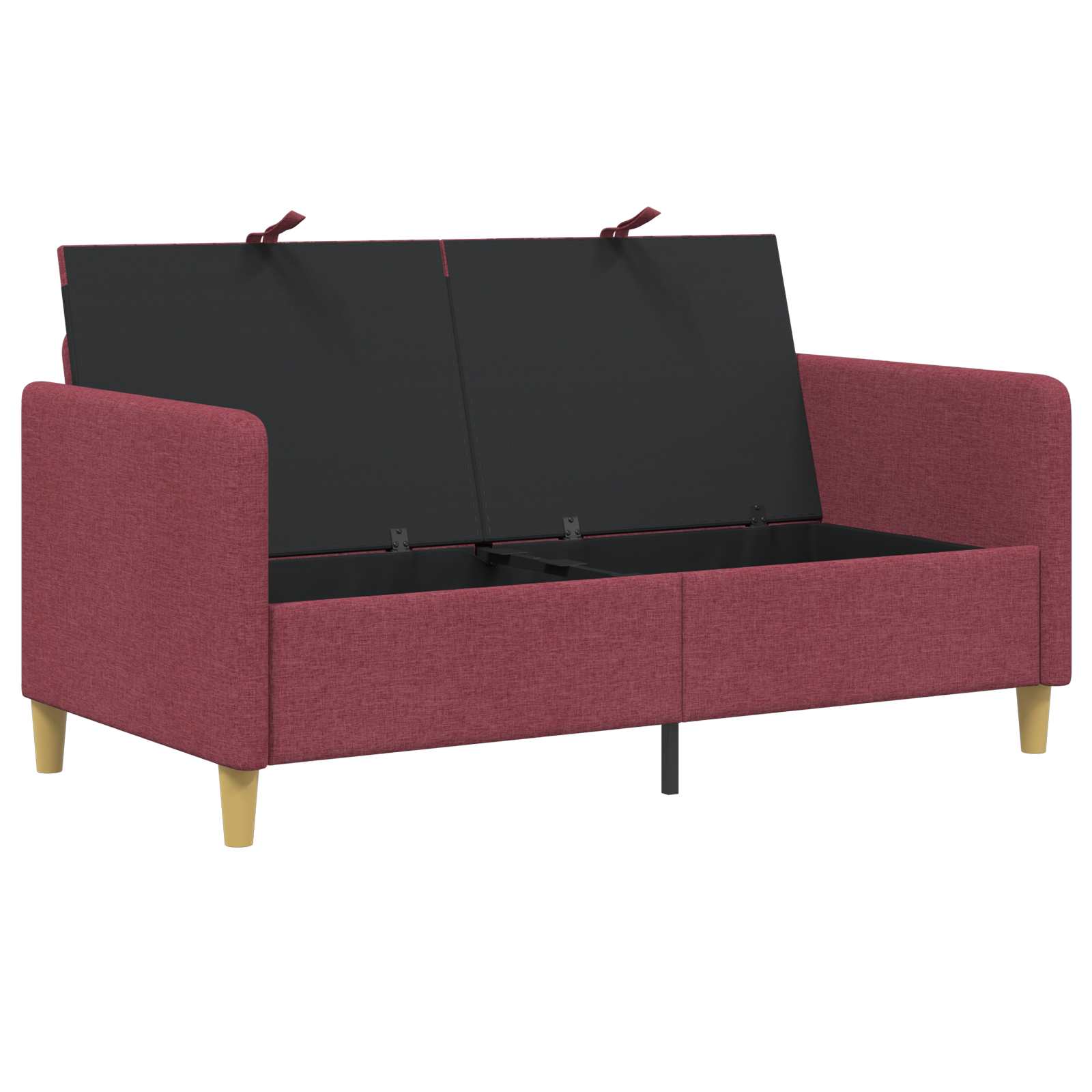 Divano con Storage Rosso Vino 152 x 78 x 87 cm Poliestere | homemem39