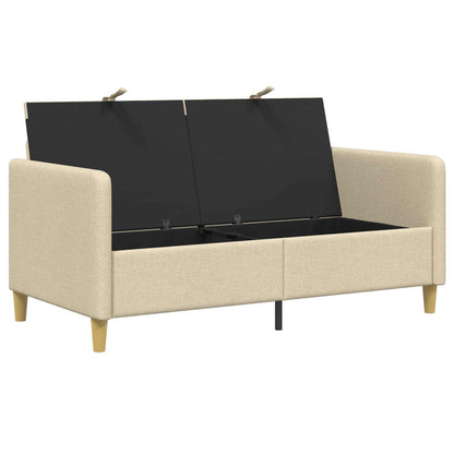 Divano con Storage Crema 152 x 78 x 87 cm Poliestere | homemem39