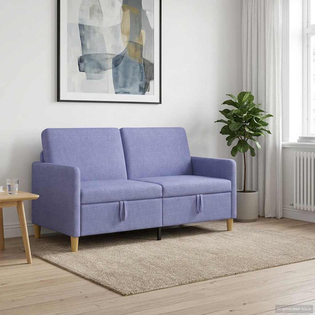 Divano con Storage Blu jeans 152 x 78 x 87 cm Poliestere | homemem39