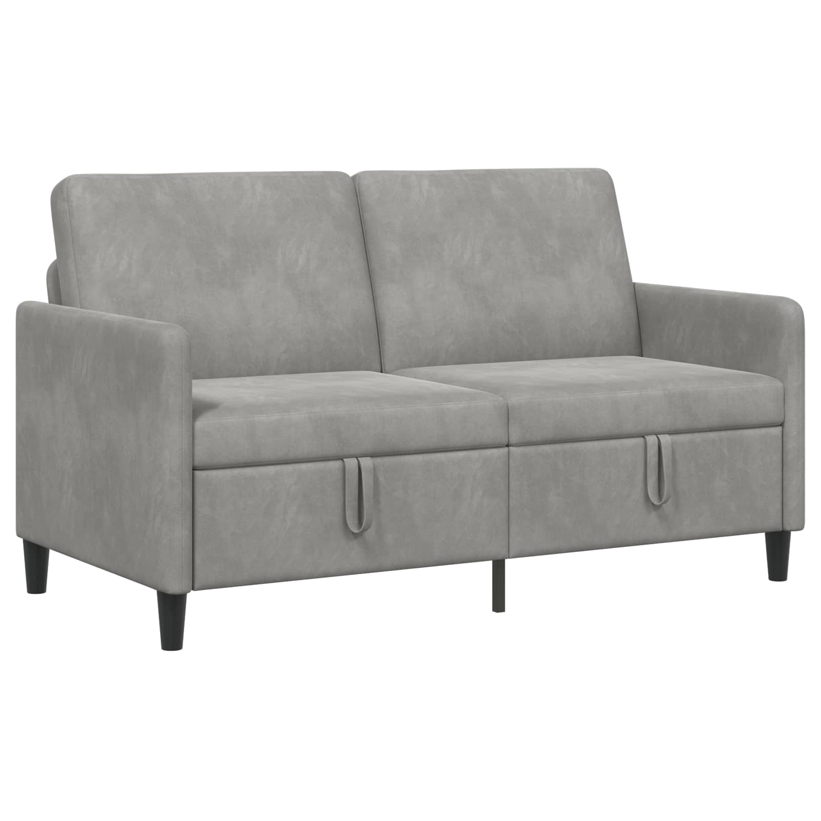 Divano con Storage Grigio Chiaro 152 x 78 x 87 cm Poliestere | homemem39