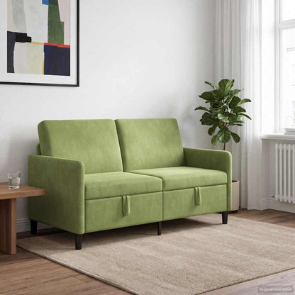 Divano con Storage Verde chiaro 152 x 78 x 87 cm Poliestere | homemem39