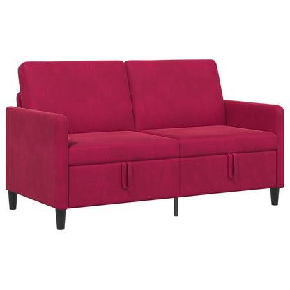 Divano con Storage Rosso Vino 152 x 78 x 87 cm Poliestere | homemem39